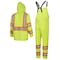 Pioneer Safety Rain Suit, Hi-Vis Orange, S, Polyester, PVC, 0.18 mm Thick, Folds and zips into collar, S V1080160U-S - alternate 4